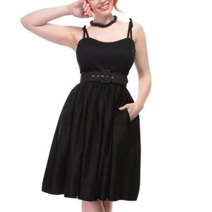 COLLECTIF  Black  Plain Swing Dress UK 18 US 14